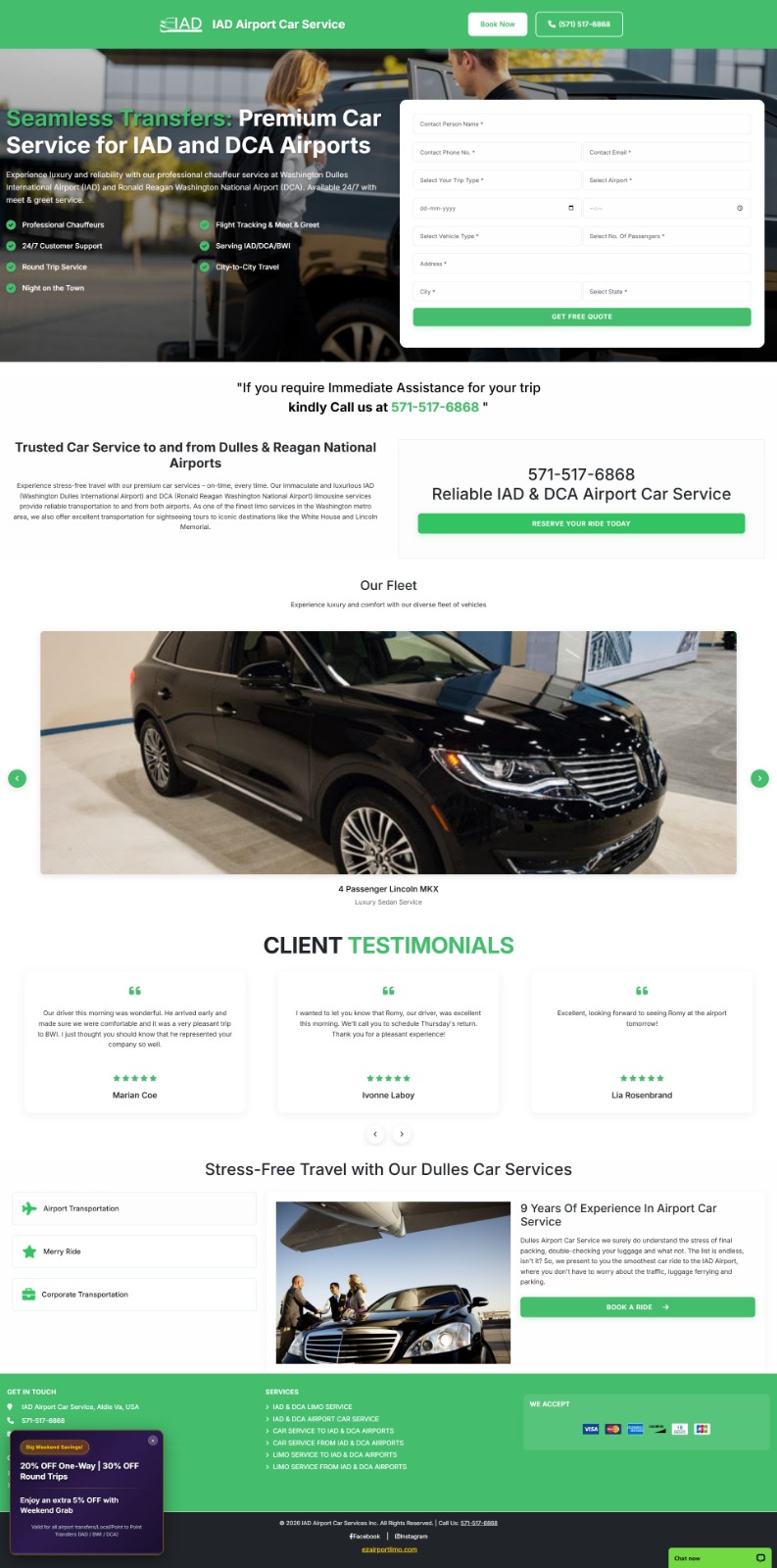 IAD Airport Car Service